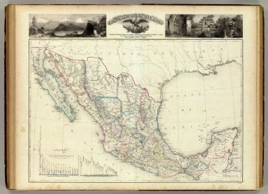 Carta general de la Republica Mexicana.