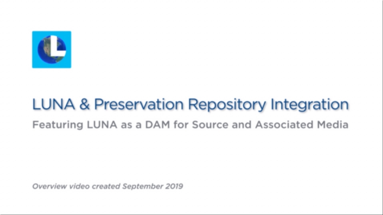 Preservation Repository for Source and Associated Media