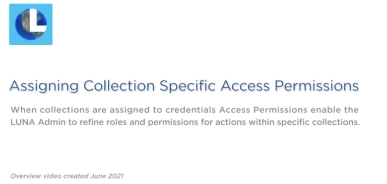 Assigning Collection Specific Access Permissions