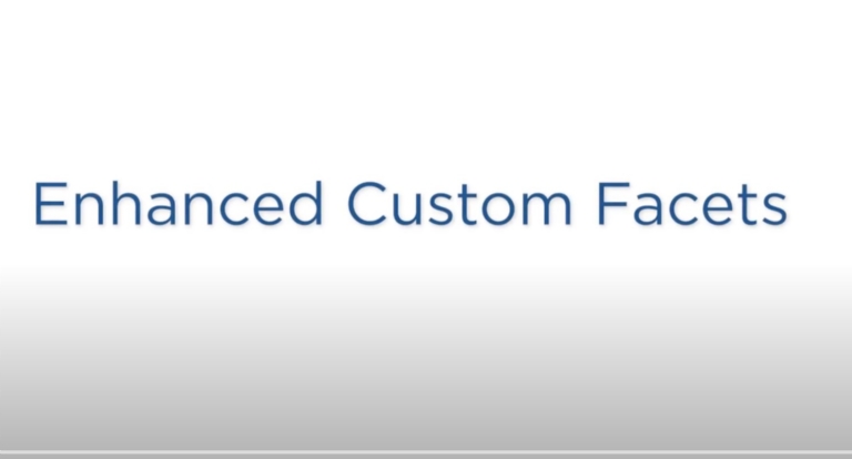 Enhanced Custom Facets